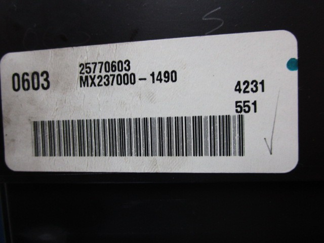 KONTROLNA ENOTA KLIMATSKE NAPRAVE / AVTOMATSKA KLIMATSKA NAPRAVA OEM N. 25770603 ORIGINAL REZERVNI DEL CADILLAC SRX (2004 - 2009) BENZINA LETNIK 2005