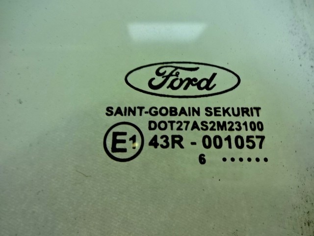 STEKLO ZADNJIH DESNIH VRAT OEM N. 1348858 ORIGINAL REZERVNI DEL FORD FOCUS DA HCP DP MK2 BER/SW (2005 - 2008) DIESEL LETNIK 2006