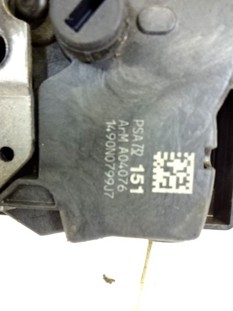 CENTRALNO ZAKLEPANJE PREDNIH LEVIH VRAT OEM N. 9800618280 ORIGINAL REZERVNI DEL CITROEN C5 RD TD MK2 /TOURER/CROSS TOURER (2008 - 2017) DIESEL LETNIK 2011