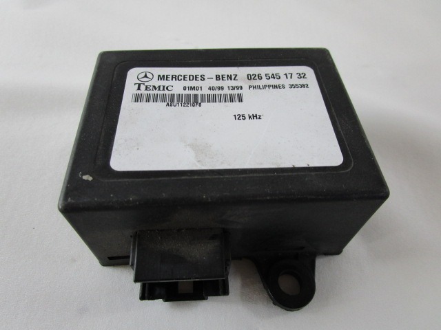 RACUNALNIK AVTOALARMA/BLOKADA MOTORJA OEM N. 265451732 ORIGINAL REZERVNI DEL MERCEDES CLASSE V / VITO W638 (01/1999 - 12/2003) DIESEL LETNIK 2001