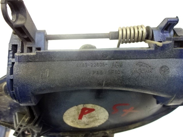 ZUNANJA KLJUKA ZADNJA LEVA VRATA OEM N. 1X43-22605-AGW ORIGINAL REZERVNI DEL JAGUAR X-TYPE X400 MK1 BER/SW (2001-2005) DIESEL LETNIK 2003