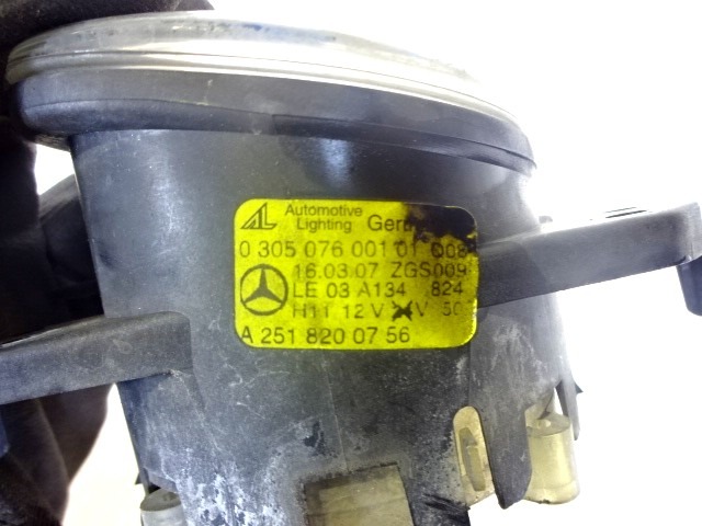 LEVA MEGLENKA OEM N. A2518200756 0305076001 ORIGINAL REZERVNI DEL MERCEDES CLASSE ML W164 (2005-2008)DIESEL LETNIK 2007