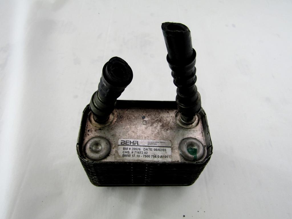 EGR VENTIL/IZMENJALNIK OEM N. 17107500754 ORIGINAL REZERVNI DEL BMW X5 E53 (1999 - 2003)DIESEL LETNIK 2003