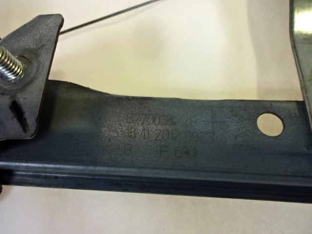 ROCNI SISTEM ZA DVIGOVANJE ZADNJEGA STEKLA  OEM N. 827003722R ORIGINAL REZERVNI DEL RENAULT CLIO BH KH MK4 (2012 - 2019)BENZINA LETNIK 2013