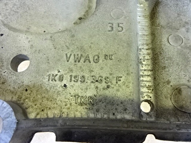SPREDNJA OS/NOSILEC MOTORJA OEM N. 1K0199369F ORIGINAL REZERVNI DEL VOLKSWAGEN GOLF PLUS 5M1 521 MK1 (2004 - 2009) DIESEL LETNIK 2006