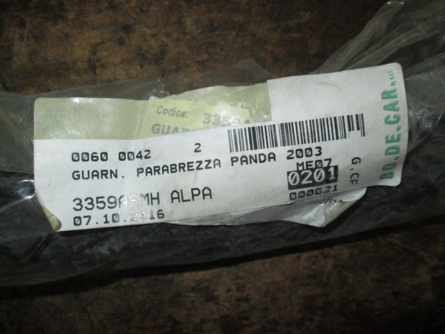 TESNILO ZA STEKLA OEM N. 3359ASMH ORIGINAL REZERVNI DEL FIAT PANDA 169 (2003 - 08/2009) BENZINA LETNIK 2003