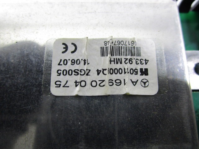 OJACEVALEC / ANTENA OEM N. A169200475 ORIGINAL REZERVNI DEL MERCEDES CLASSE A W169 5P C169 3P (2004 - 04/2008) DIESEL LETNIK 2007