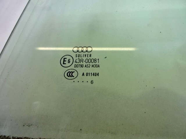 ZADNJA LEVA STEKLO OEM N. 8E9845025 ORIGINAL REZERVNI DEL AUDI A4 B7 8EC 8ED 8HE BER/SW/CABRIO (2004 - 2007) DIESEL LETNIK 2006