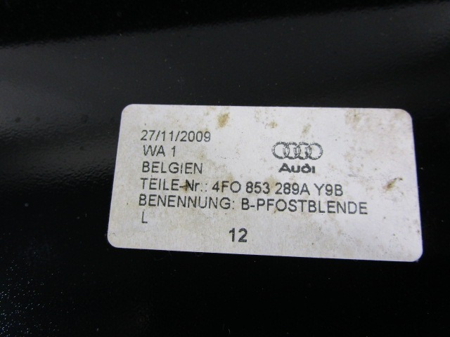 ZUNANJI PROFILI IN LETVE OEM N. 4F0853289A ORIGINAL REZERVNI DEL AUDI A6 C6 R 4F2 4FH 4F5 BER/SW/ALLROAD (10/2008 - 2011) DIESEL LETNIK 2010