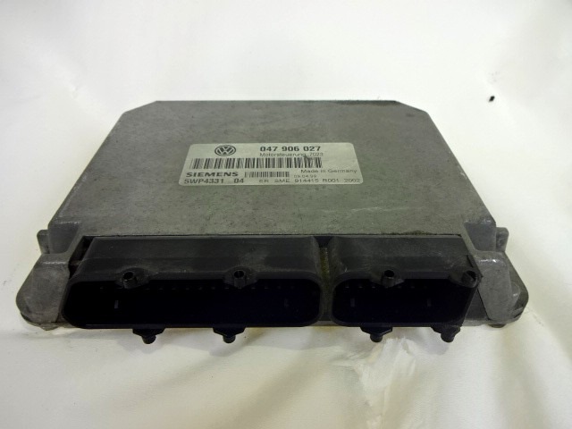 OSNOVNA KRMILNA ENOTA DDE / MODUL ZA VBRIZGAVANJE OEM N. 047906027 5WP4331 ORIGINAL REZERVNI DEL VOLKSWAGEN LUPO 6X1 6E1 (04/1999 - 05/2005) BENZINA LETNIK 1999