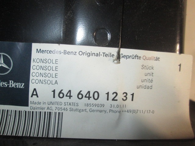 NOSILEC MOTORJA / KRMILJENJE OEM N. A1646401231 ORIGINAL REZERVNI DEL MERCEDES CLASSE ML W164 (2005-2008)DIESEL LETNIK 2007