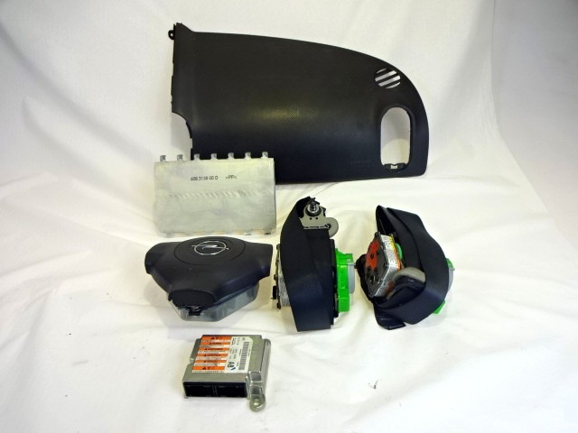 KIT AIRBAG KOMPLET OEM N. 23426 KIT AIRBAG COMPLETO ORIGINAL REZERVNI DEL OPEL AGILA B H08 (2008 - 2015)BENZINA LETNIK 2008