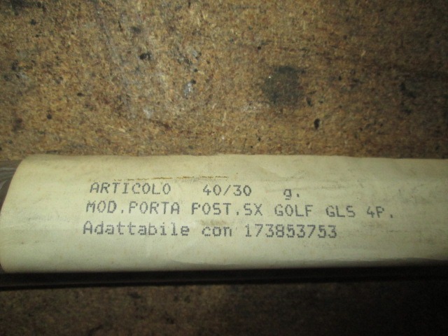 ZUNANJI PROFILI IN LETVE OEM N. 173853753 ORIGINAL REZERVNI DEL VOLKSWAGEN GOLF I 17 155 MK1 (1974 - 1983)BENZINA LETNIK 1974