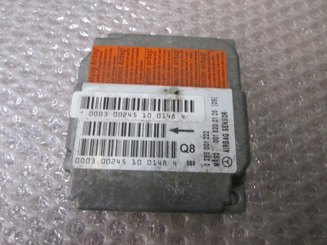 RACUNALNIK AIRBAG OEM N. 285001222 ORIGINAL REZERVNI DEL MERCEDES CLASSE A W168 5P V168 3P 168.031 168.131 (1997 - 2000) BENZINA LETNIK 2000