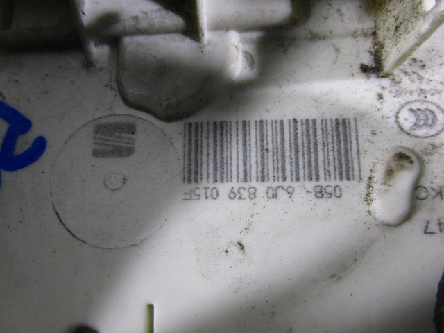 CENTRALNA KLJUCAVNICA ZADJIH LEVIH VRAT OEM N. 6J0839015F ORIGINAL REZERVNI DEL SEAT IBIZA 6J5 6P1 MK4 BER/SW (2008 - 2012)DIESEL LETNIK 2013