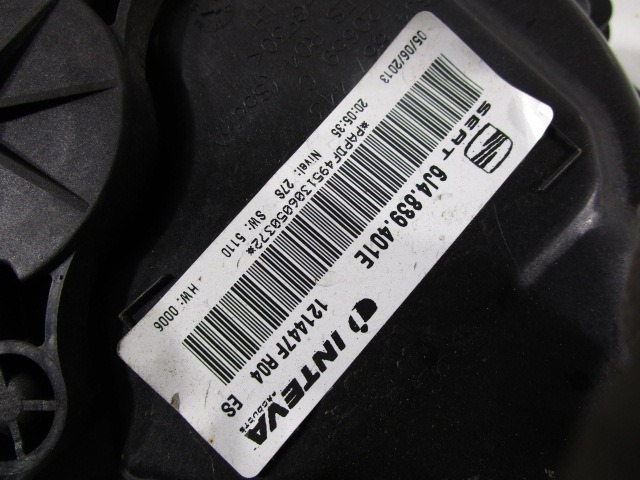 MEHANIZEM ZA ZADNJA VRATA  OEM N. 6J4839401E ORIGINAL REZERVNI DEL SEAT IBIZA 6J5 6P1 MK4 BER/SW (2008 - 2012)DIESEL LETNIK 2013