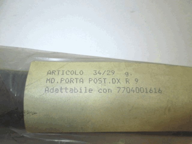 ZUNANJI PROFILI IN LETVE OEM N. 7704001616 ORIGINAL REZERVNI DEL RENAULT 9 L42 (1981 - 1988)BENZINA LETNIK 1981