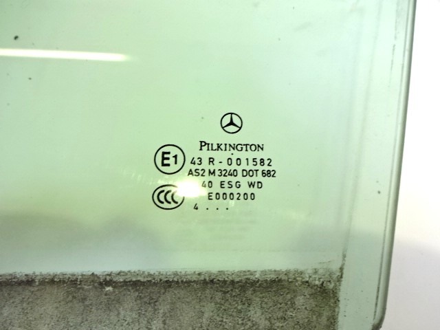 STEKLO SPREDNJIH LEVIH VRAT OEM N. A1697250110 ORIGINAL REZERVNI DEL MERCEDES CLASSE A W169 5P C169 3P (2004 - 04/2008) BENZINA LETNIK 2004