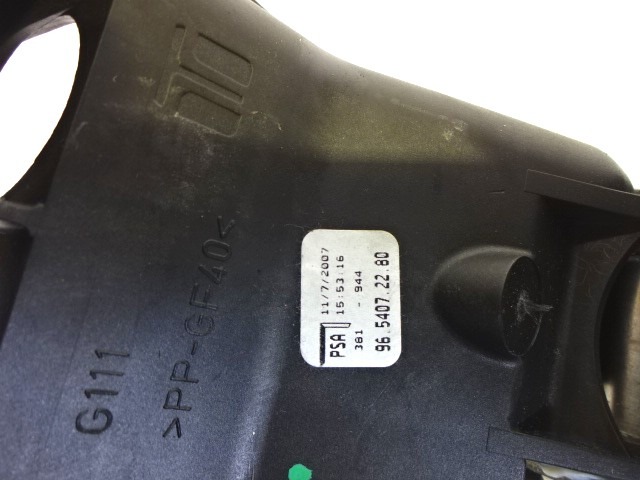 MEHANIZEM VZVODA ROCNEGA MENJALNIKA OEM N. 9654072280 ORIGINAL REZERVNI DEL PEUGEOT 207 / 207 CC WA WC WD WK (2006 - 05/2009) DIESEL LETNIK 2007