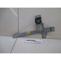 ROCNI SISTEM ZA DVIGOVANJE ZADNJEGA STEKLA  OEM N. 9650768180 ORIGINAL REZERVNI DEL PEUGEOT 207 / 207 CC R WA WC WD WK (05/2009 - 2015) BENZINA LETNIK 2009