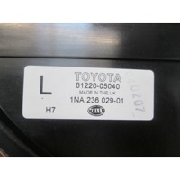 LEVA MEGLENKA OEM N. 8122005040 ORIGINAL REZERVNI DEL TOYOTA AVENSIS T22 MK1 BER/SW (1997 - 2003)DIESEL LETNIK 2001