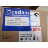 SPREDNJI INDIKATOR OEM N. 6K5953049B ORIGINAL REZERVNI DEL VOLKSWAGEN CADDY 9K9B MK2 (1996 - 2005)DIESEL LETNIK