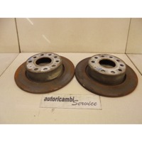 ZADNJI ZAVORNI DISKI OEM N. 1K0615601AB ORIGINAL REZERVNI DEL AUDI A3 MK2R 8P 8PA 8P1 8P7 (2008 - 2012)DIESEL LETNIK 2008