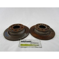 ZADNJI ZAVORNI DISKI OEM N. 1K0615601AB ORIGINAL REZERVNI DEL VOLKSWAGEN GOLF VI 5K1 517 AJ5 MK6 (2008-2012) BENZINA LETNIK 2009