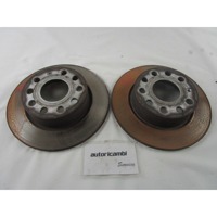 ZADNJI ZAVORNI DISKI OEM N. 1K0615601M ORIGINAL REZERVNI DEL SEAT LEON 1P1 MK2 (2005 - 2012) DIESEL LETNIK 2008