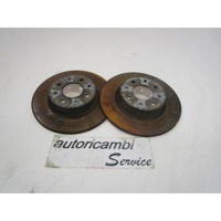 ZADNJI ZAVORNI DISKI OEM N. 51865132 ORIGINAL REZERVNI DEL ALFA ROMEO MITO 955 (2008 - 2018) DIESEL LETNIK 2008