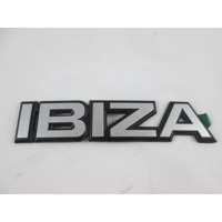 SPREDNJI IN ZADNJI EMBLEM OEM N.  ORIGINAL REZERVNI DEL SEAT IBIZA 021A MK1 (1984 - 1993)BENZINA LETNIK 1985