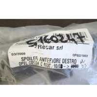 OKRASNI PROFILI SPREDNJEGA ODBIJACA  OEM N. 5160247 ORIGINAL REZERVNI DEL OPEL CORSA C X01 (10/2000 - 2004) BENZINA LETNIK 2000