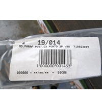 ZUNANJI PROFILI IN LETVE OEM N. 710923080 ORIGINAL REZERVNI DEL FIAT PUNTO 176 MK1/MK1 CABRIO (1993 - 08/1999) BENZINA LETNIK 1993