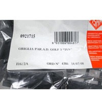 MASKA ODBIJACA OEM N. 921715 ORIGINAL REZERVNI DEL VOLKSWAGEN GOLF III 1H1 1E7 1H5 MK3 (08/1992 - 07/1998) BENZINA LETNIK 1992