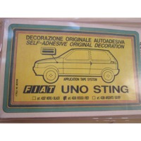 ZUNANJI PROFILI IN LETVE OEM N. 4338 ORIGINAL REZERVNI DEL FIAT UNO 146 MK1 (1983 -1989)BENZINA LETNIK 1983