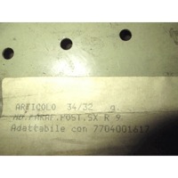 ZUNANJI PROFILI IN LETVE OEM N. 7704001617 ORIGINAL REZERVNI DEL RENAULT 9 L42 (1981 - 1988)BENZINA LETNIK 1981
