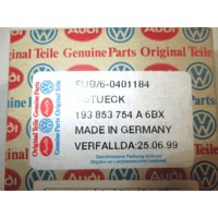 ZUNANJI PROFILI IN LETVE OEM N. 193853754A 6BX ORIGINAL REZERVNI DEL VOLKSWAGEN GOLF II 19E 1G1 MK2 (1983 - 1992)BENZINA LETNIK 1985