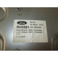 MEHANIZEM VETROBRANSKEGA STEKLA PREDNJIH VRAT OEM N. 3M51R203A28BL ORIGINAL REZERVNI DEL FORD FOCUS CMAX DM2 MK1 (10/2003 - 03/2007) DIESEL LETNIK 2004