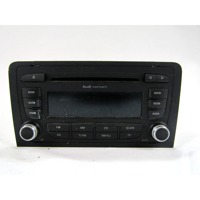 RADIO CD / OJACEVALNIK / IMETNIK HIFI OEM N. 8P0035186P ORIGINAL REZERVNI DEL AUDI A3 MK2 8P 8PA 8P1 (2003 - 2008)DIESEL LETNIK 2008