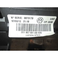 ARMATURNA PLOSCA OEM N. 6R1857001AS ORIGINAL REZERVNI DEL VOLKSWAGEN POLO 6R1 6C1 (06/2009 - 02/2014) DIESEL LETNIK 2011