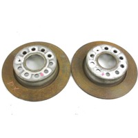 ZADNJI ZAVORNI DISKI OEM N. 5Q0615601F ORIGINAL REZERVNI DEL SKODA OCTAVIA MK3 5E3 NL3 NR3 (2012 - 2017)DIESEL LETNIK 2014