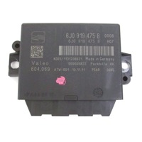 ECU PARKIRNI SENZORJI OEM N. 6J0919475B ORIGINAL REZERVNI DEL SEAT IBIZA 6J5 6P1 MK4 BER/SW (2008 - 2012)BENZINA LETNIK 2012