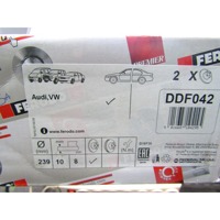 SPREDNJI ZAVORNI DISKI OEM N. DDF042 ORIGINAL REZERVNI DEL AUDI 80 81 85 B2 BER/SW/COUPE (1978 - 1986)BENZINA LETNIK 1983