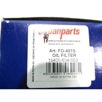 FO-401S FILTRO OLIO JAPANPARTS HONDA CIVIC 1.2 B 40 KW RICAMBIO NUOVO