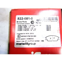 822-081-0 KIT PASTIGLIE FRENO ANTERIORI CIFAM HYUNDAI ACCENT 1.3 B 44 KW RICAMBIO NUOVO