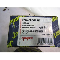 PA-150AF KIT PASTRIGLIE FRENO ANTERIORI JAPANPARTS NISSAN MICRA K11 1.0 16V 40 KW RICAMBIO NUOVO