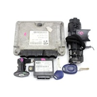 KOMPLET ODKLEPANJE IN VZIG  OEM N. 16589 KIT ACCENSIONE AVVIAMENTO ORIGINAL REZERVNI DEL FIAT MULTIPLA 186 R (2004 - 2010) BENZINA/METANO LETNIK 2004