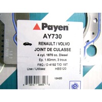 AY730 GUARNIZIONE TESTATA PAYEN VOLVO V40 1.9 TD 66 KW RICAMBIO NUOVO