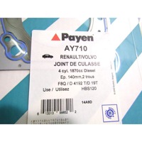 AY710 GUARNIZIONE TESTATA PAYEN VOLVO V40 1.9 TD 66 KW RICAMBIO NUOVO 