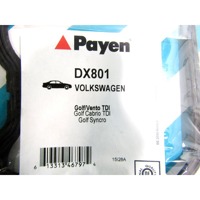 DX801 KIT GUARNIZIONE COPRITESTATA COPERCHIO PUNTERIE PAYEN AUDI 80 1.9 TD 66 KW RICAMBIO NUOVO